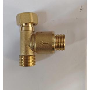 4分三通活结家用配件黄铜冷水热水器单向出水接头回水器止回阀
