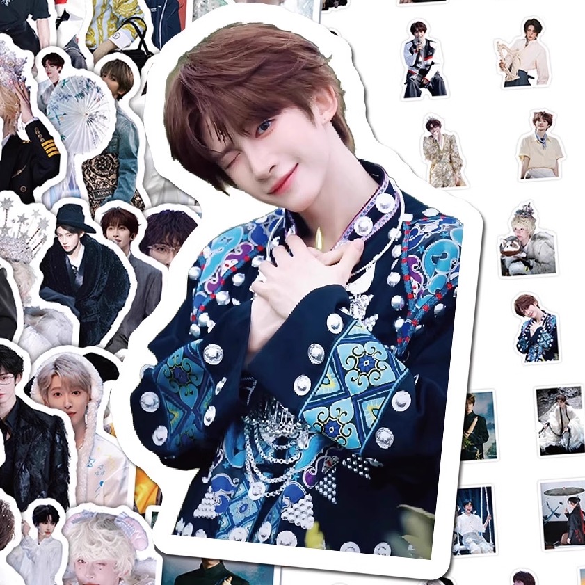 180张男团INTO1队长刘宇贴纸ins高颜值周边帅照贴画diy手帐手机壳