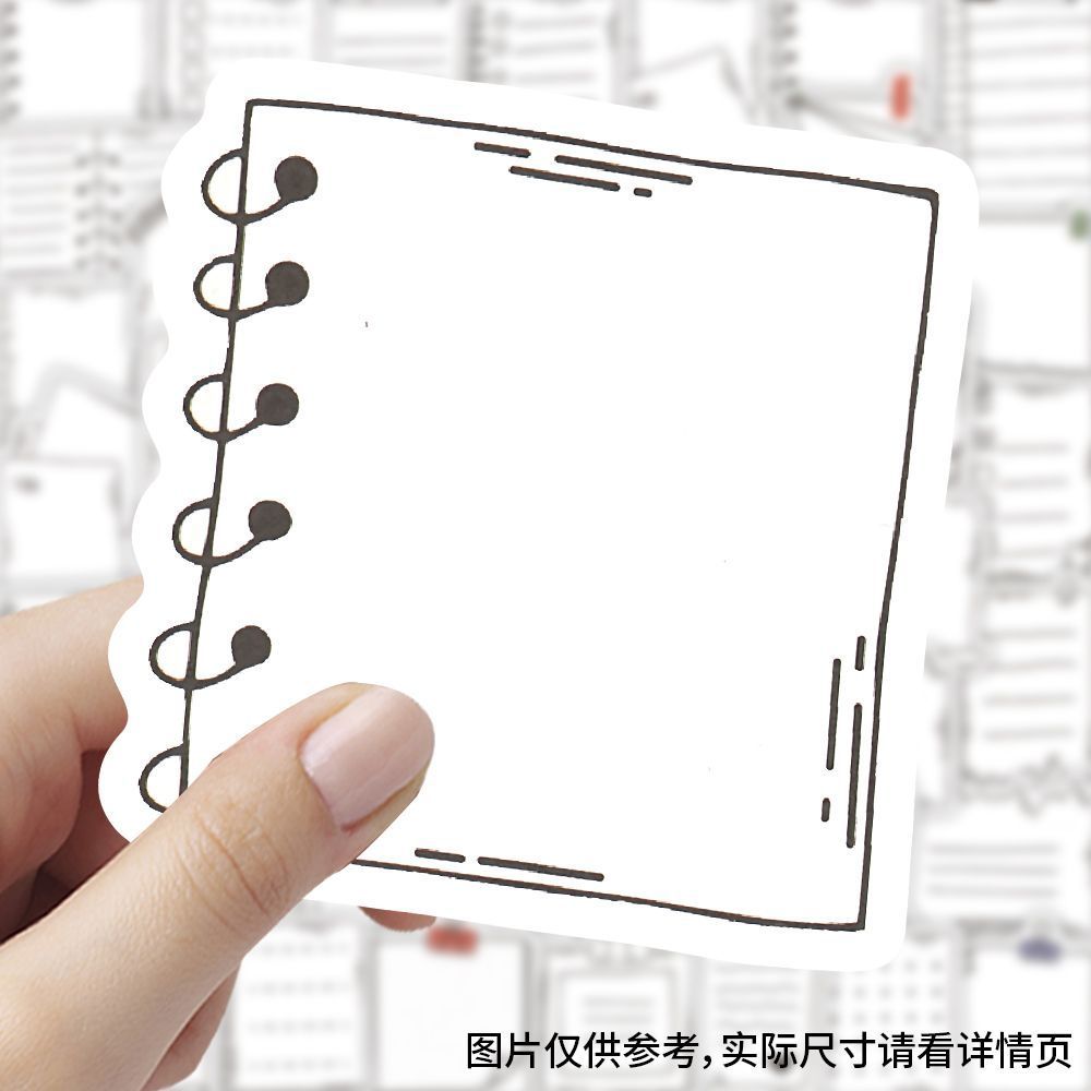 书写新款文本框手账贴纸贴画对话框幼儿园标签成长手册相册装饰