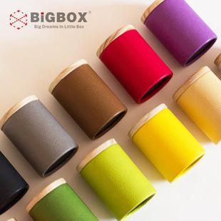 可圆木盖茶叶罐小盒可定 普洱大红袍小茶叶盒茶叶罐 制款