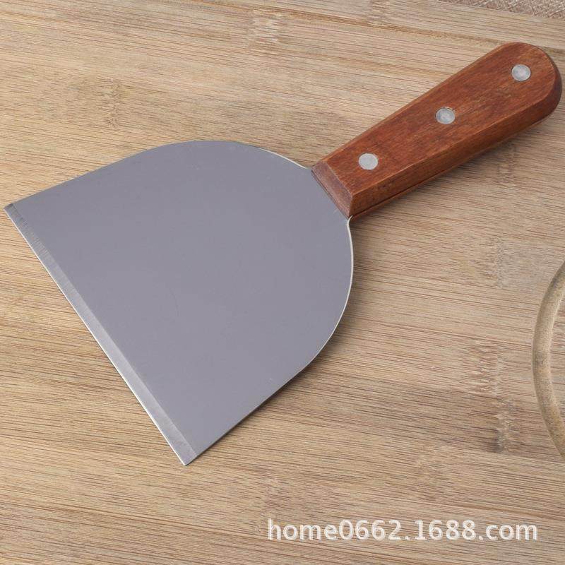 煎饼工具 厂家直销厨房用具木柄煎铲 不锈钢铲子 摆地摊小商品