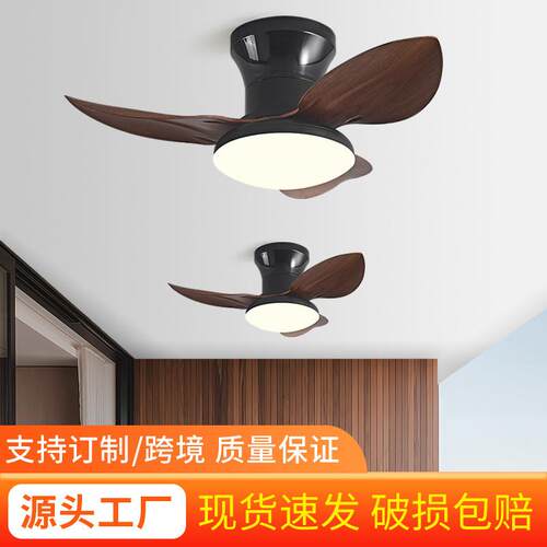 小型过道餐厅卧室风扇灯阳台书房静音变频APP控制吸顶电风扇吊灯