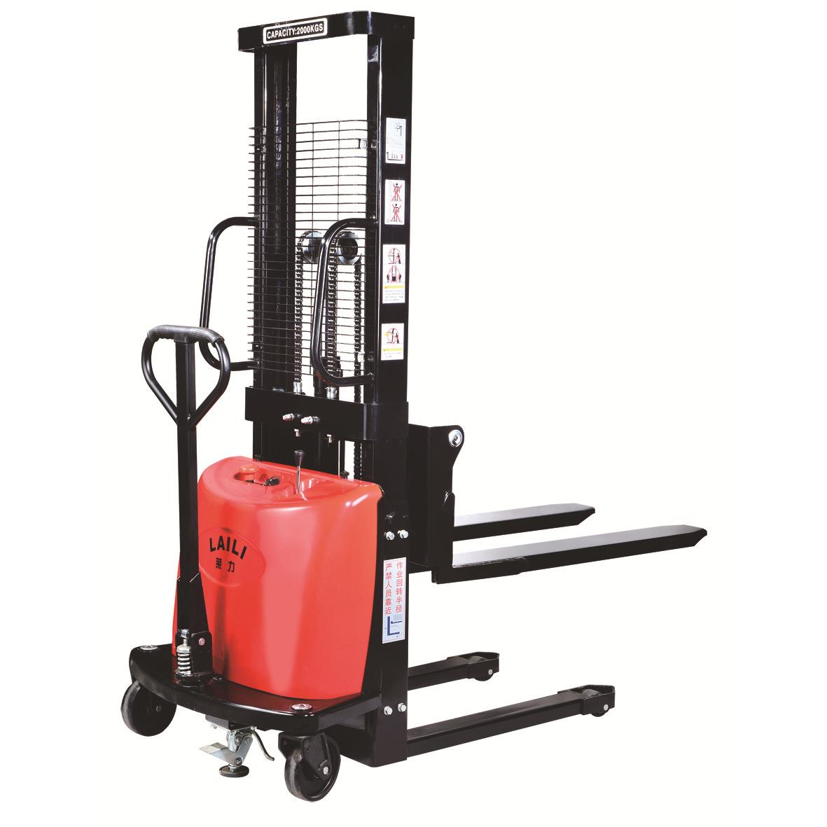 半电动堆高车半电动叉车装卸堆垛车堆高车充电式叉车装卸车