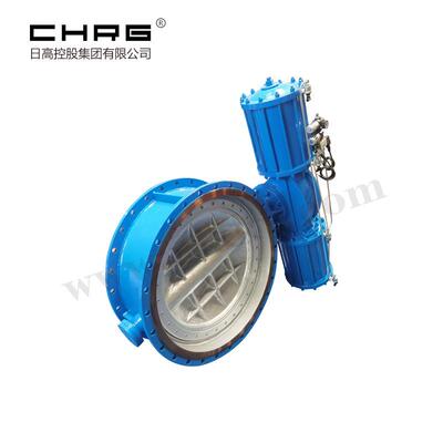 日高供应气动硬密封煤气蝶阀D643H-2.5C动粉尘蝶阀气动蝶阀