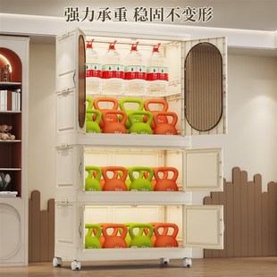儿童衣柜加厚宝宝收纳柜家用零食整理箱衣服储物柜婴儿衣橱 免安装