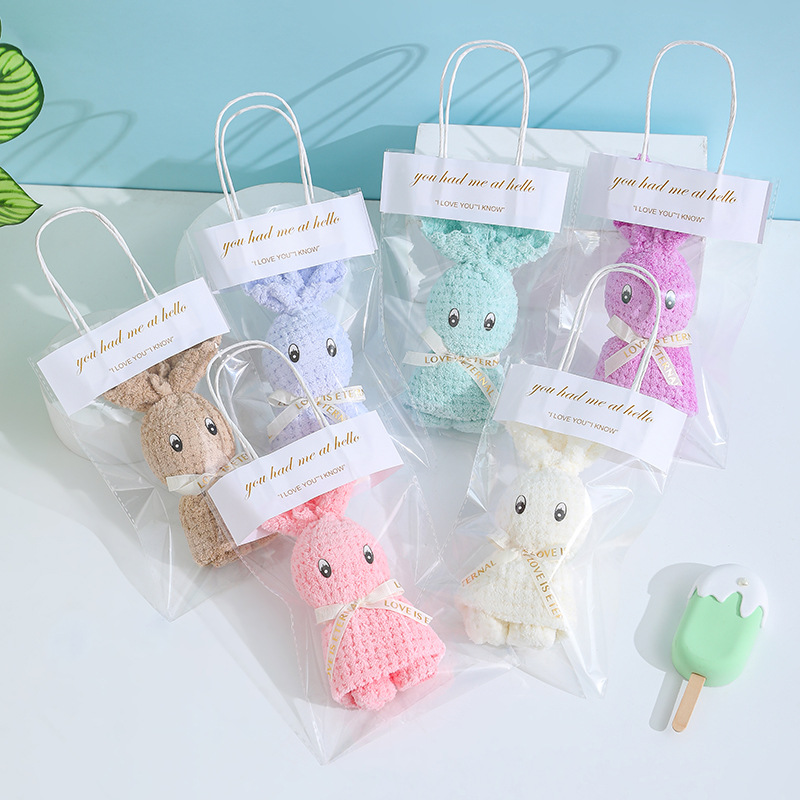 小兔毛巾伴手礼可戴珍珠结婚礼物