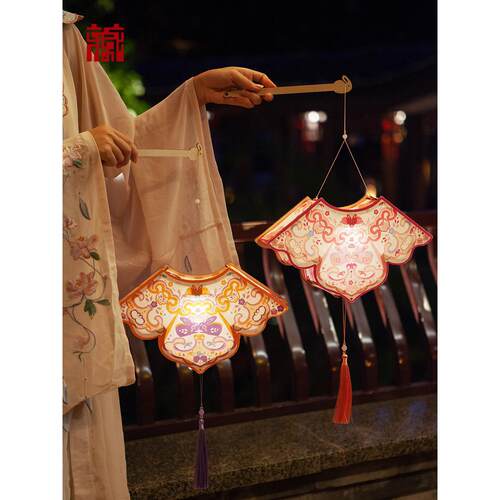 广东省博物馆云想霓裳灯笼中秋节花灯手工DIY宣纸灯笼汉服古风