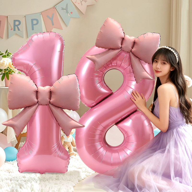 超大数字气球蝴蝶结户外拍照用氛围道具宝宝生日周岁派对喜宴布置,节庆用品/礼品,气球,淘宝优惠券,粉丝福利购,淘宝优惠卷
