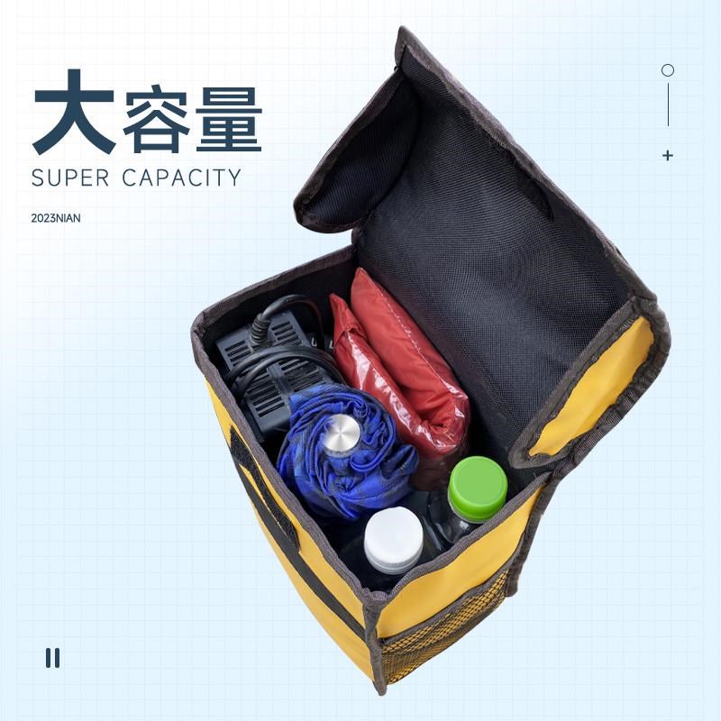 电动车挂物车前置防水小挂z收纳网兜摩托多功能皮革储物袋