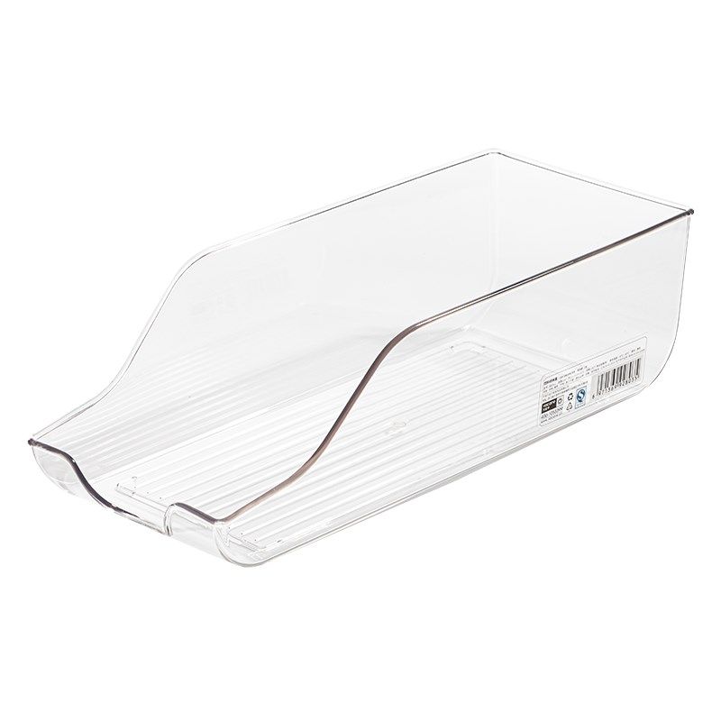 透明抽拉式冰箱滚动易拉罐饮料整理收纳神器厨房塑料收纳盒整理盒