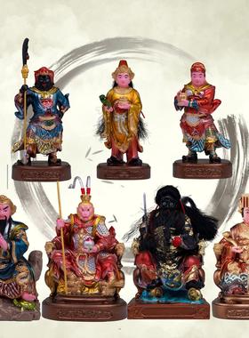 4寸妈祖法主公金钱伯关平周仓齐天大圣上帝公神像树脂小摆件多款