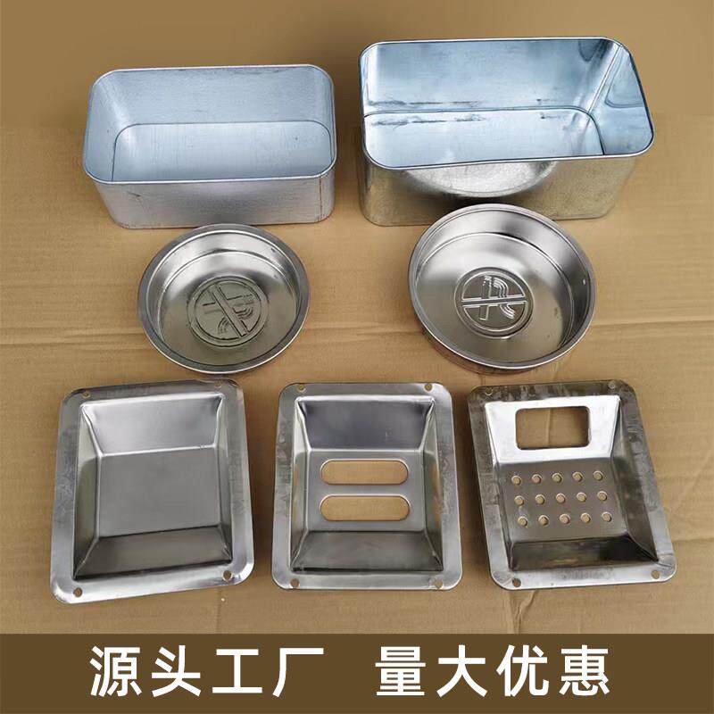 户外分类垃圾箱灭烟柱垃圾桶配件方形圆形不锈钢烟灰柱烟灰缸盒子