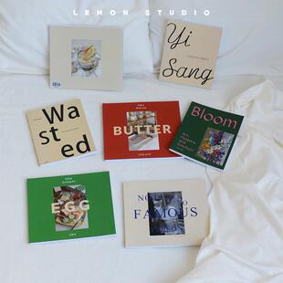 自制韩国ins风杂志封面家居摆件装饰拍照道具书可翻页手账笔记本