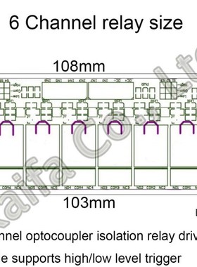 6 8 Channel 5V 24V 12V Relay Module Board Shield With Optoco