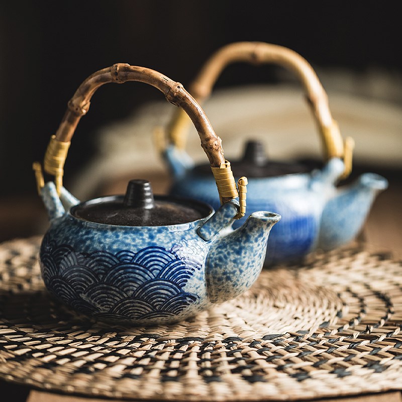养生汤壶提梁壶海鲜松茸汤壶陶瓷茶壶土瓶蒸日式茶壶饭店专用餐厅