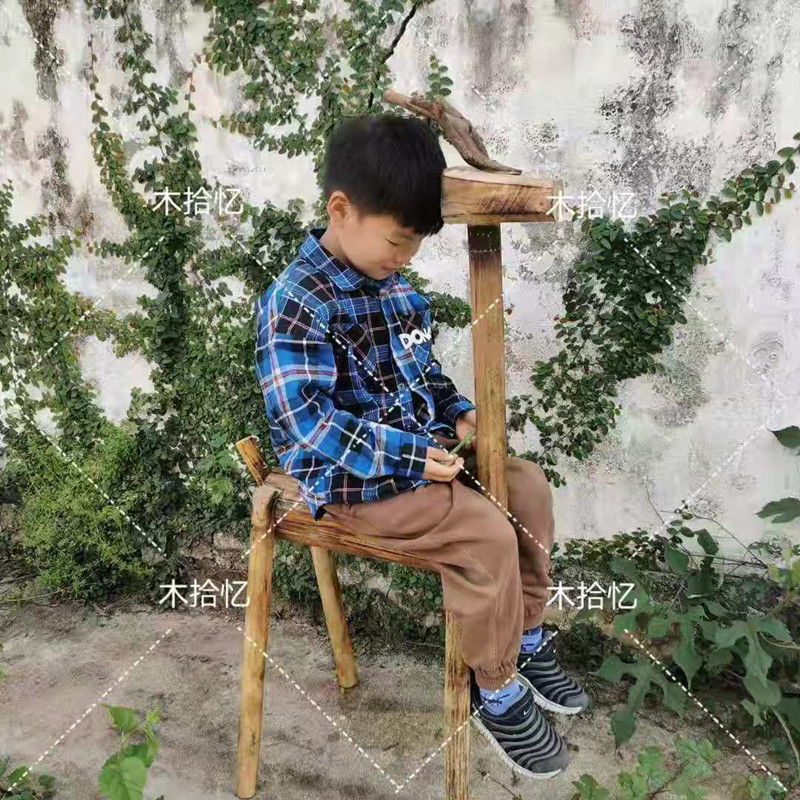 定做链接 户外摆件 木头实木鹿木马木制品摆件W 可坐人种花