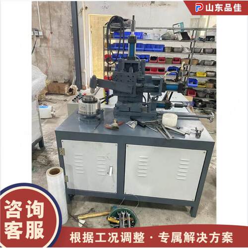 液压圆管翻边机 钢管铝管铜管推边机 小直径风管自动上料翻边设备