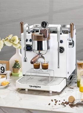 DHRON迪揽DR7109无极变压拨杆意式半自动咖啡机小型商家用奶茶店