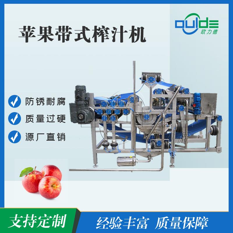 全自动工业果蔬榨汁机不锈钢蔬菜水果脱水苹果梨子柠檬带式压榨机