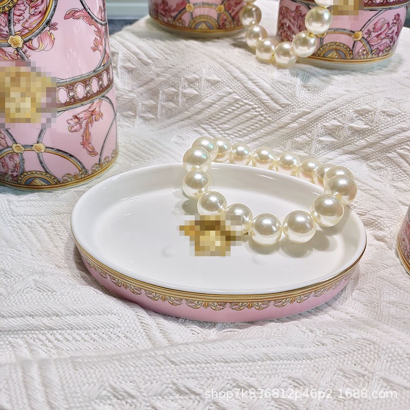 爆款欧式情侣洗漱套装浴室家用卫生间漱口杯牙具卫浴五件套牙刷杯