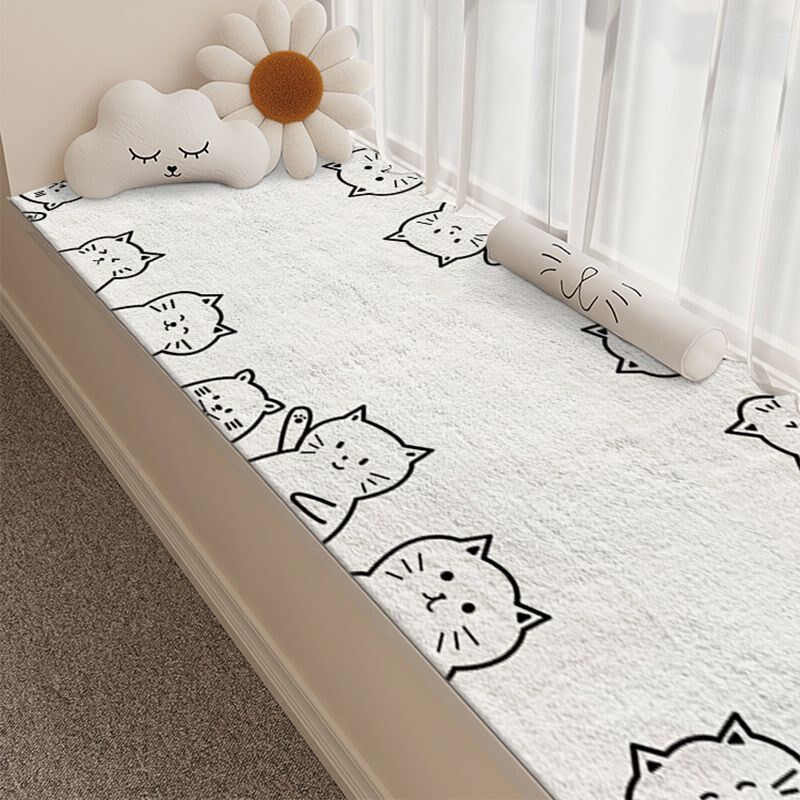 卡通家用卧室阳台满铺地毯客厅沙发茶几隔凉毯飘窗耐脏仿羊绒地毯