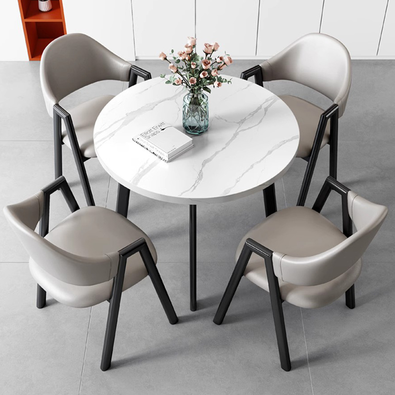 BD8149会议室圆桌洽谈桌接简约现代桌椅组合接待办公室办公家具