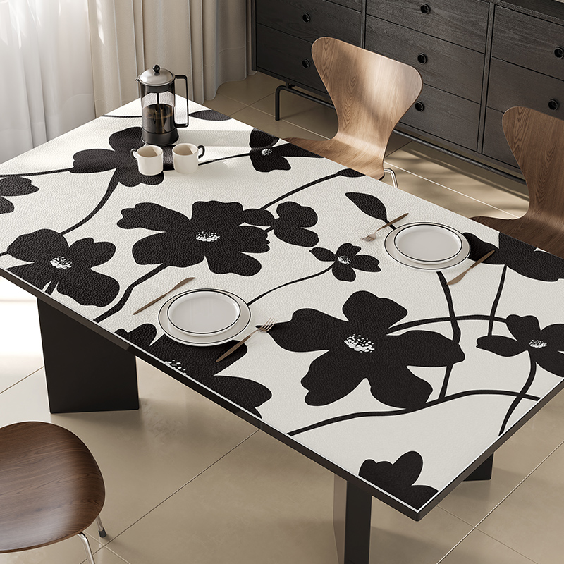 餐桌垫防油防水pvc长方形硅胶防烫耐高温桌面家用保护垫免洗桌布