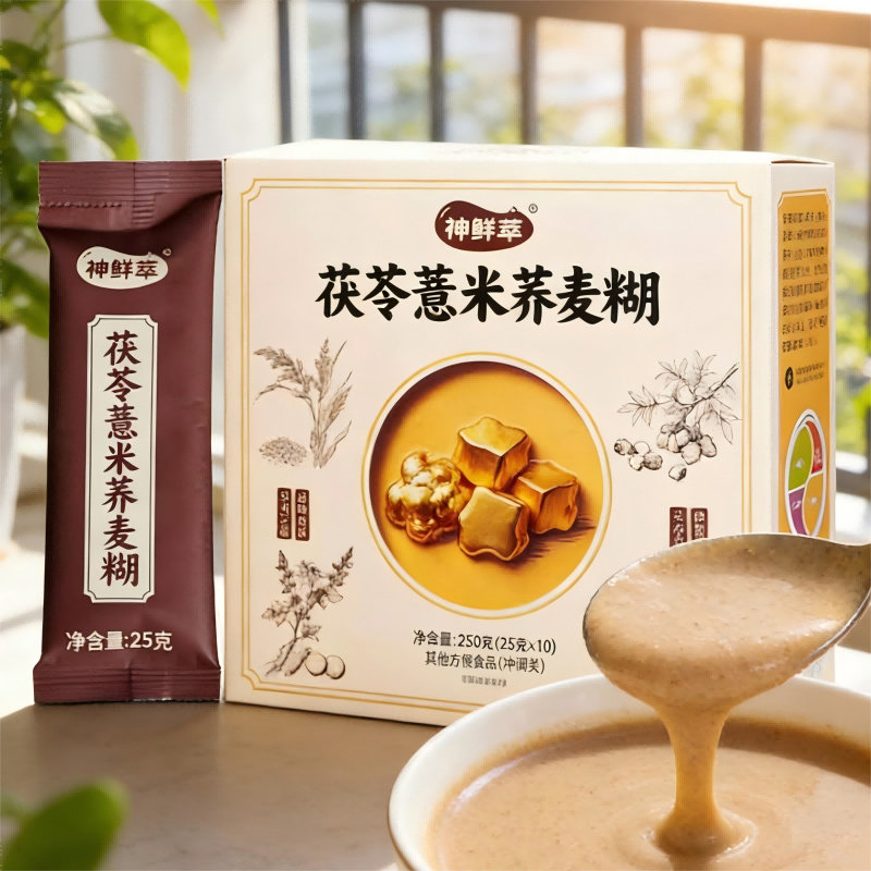 神鲜萃茯苓薏米荞麦糊养脾胃250g