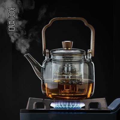 耐高温玻璃煮茶壶2024新款提梁泡茶器电陶炉专用烧水壶围炉煮茶炉