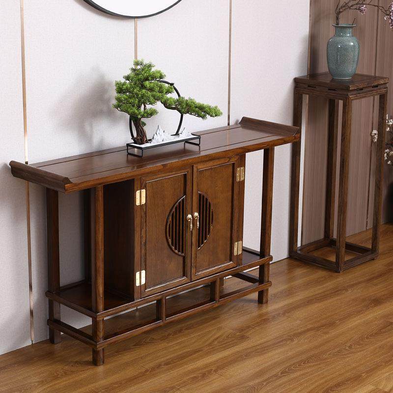 新中式实木玄关桌老榆木玄关柜玄关台靠墙禅椅条案供桌简约端景台,农机/农具/农膜,植保机械,淘宝优惠券,粉丝福利购,淘宝优惠卷
