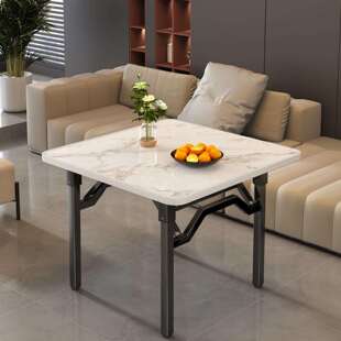 可折叠桌子正方形家用便携餐桌小户型简易吃饭桌子四方桌出租屋用