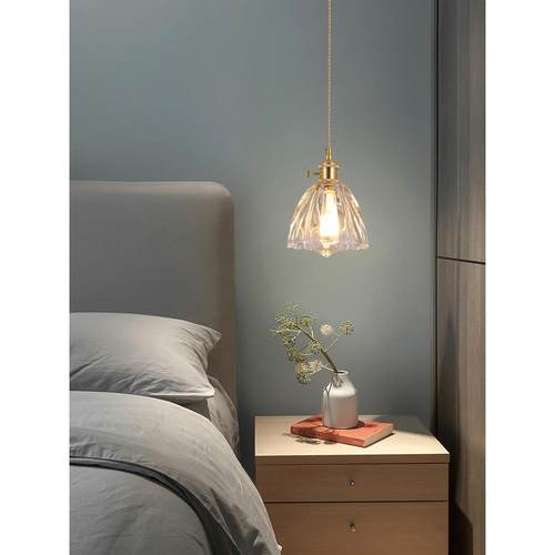 大观园床头灯玻璃吊灯具现代简约过道灯餐厅吧台飘窗床头吊灯271