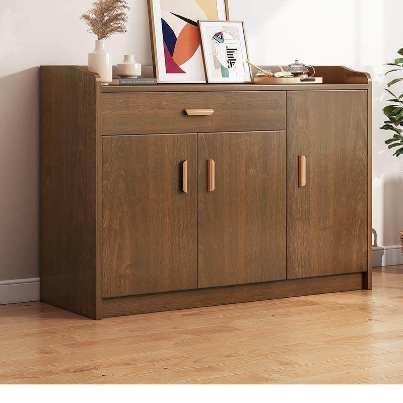 茶水柜客厅餐边柜子家用置物实木色备餐靠墙储物柜厨房橱柜收纳柜