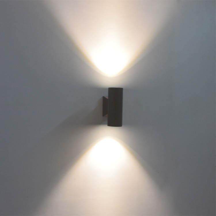 双头壁灯现代简约创意户外壁灯铝材楼梯过道玄关壁灯上下发光灯