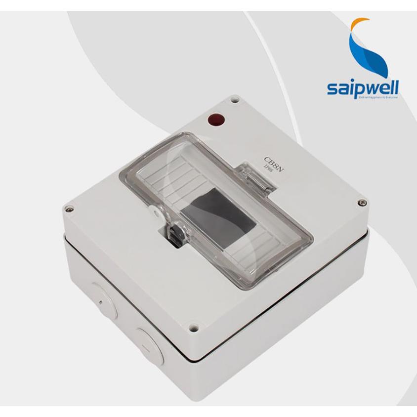 SAIP供应SPS-8ways配电箱户外防水明装导轨安装8回路空开配电箱