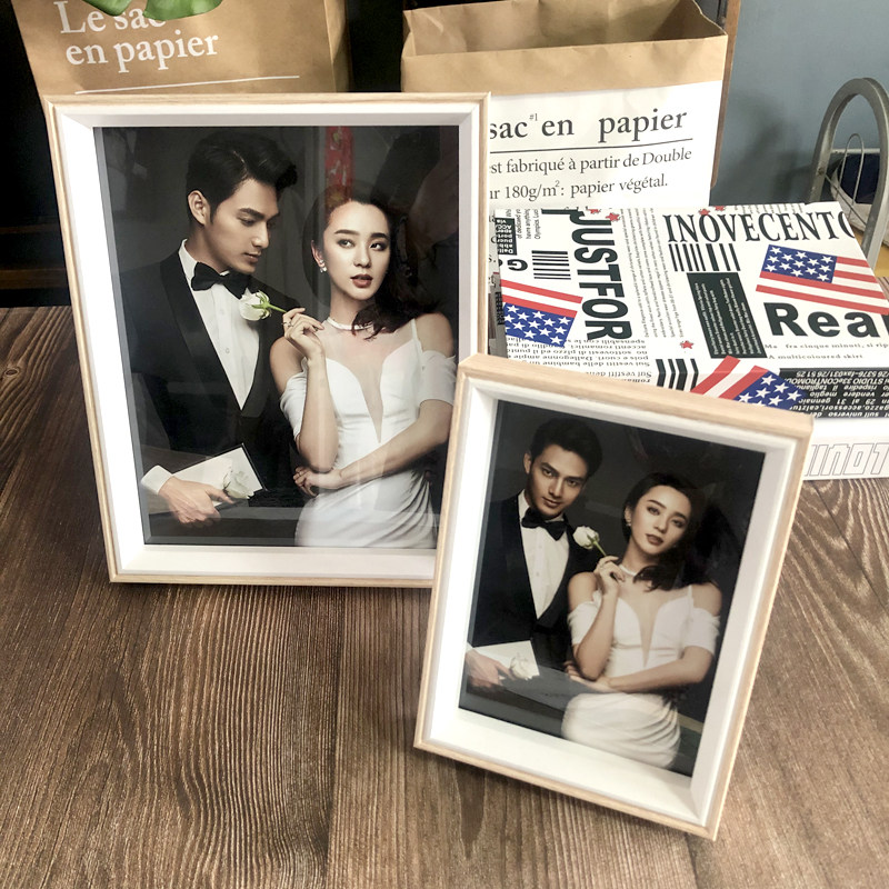 影楼创意7寸10寸12寸相架相框墙婚纱儿童宝宝摆台组合洗照片定制