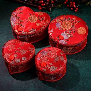 厂促结婚女方陪嫁喜针线盒档中国风嫁妆家用品多功能婚礼出嫁针线