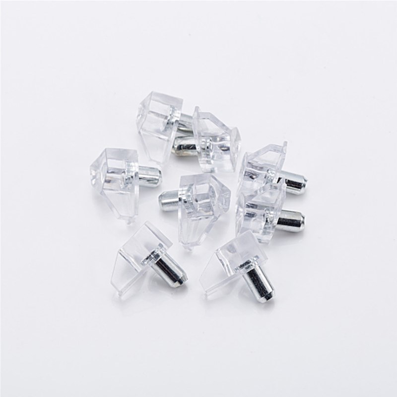 衣柜透明塑料固定层板托钉隔板粒玻璃支撑搁板销活动家具木板托架