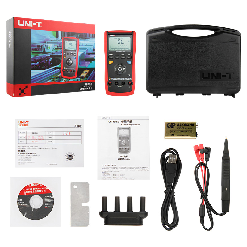 优利德UT611 UT612 手持式LCR数字电桥测试仪 电桥表 电容电感表