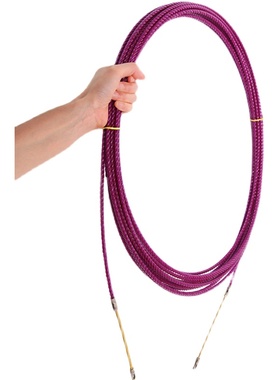 紫色三股电工穿线神器穿管器引线器弹簧扁头大孔拉线神器高强度