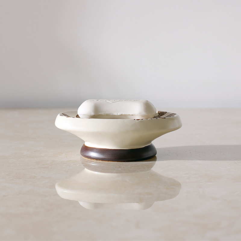 北欧仿古陶瓷肥皂盒轻奢酒店餐厅高档肥皂瓷皂托皂碟宫廷风香皂盒