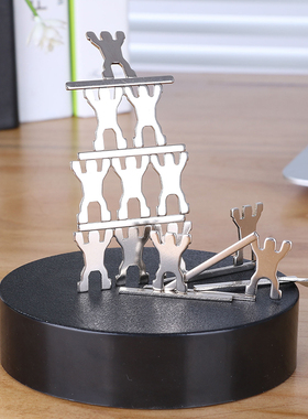 创意磁力雕塑客厅酒柜电视柜家居装饰品办公桌面新奇特磁力摆件小