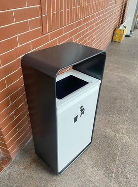 方GPX-5H白色座地烟灰桶酒店大堂写字楼分类垃圾桶电梯口果皮桶