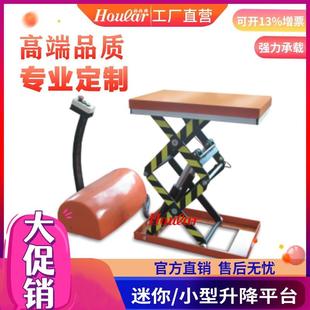 1吨小型升降台微型电动升降平好拉HZ025台固定式 迷你自动化升降机