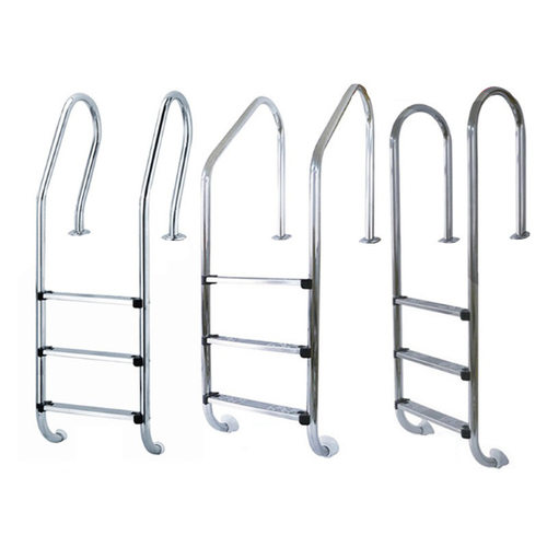 304不锈钢泳池下水扶梯扶手梯多款式/爬梯踏板配件水下梯厂家直销