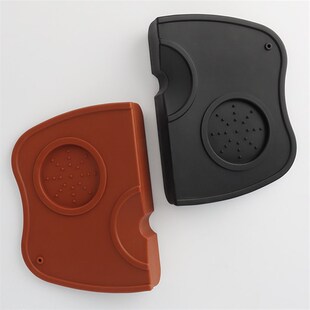 防滑转角垫填压器座意式机硅胶咖啡手柄吧台粉锤不锈铁实心压粉器