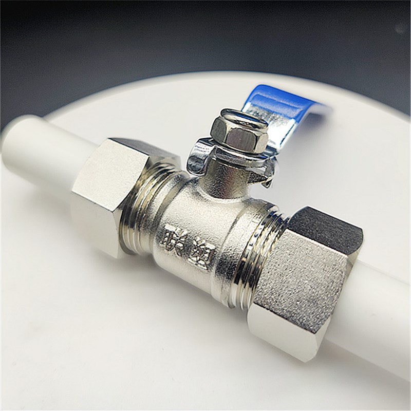 联塑PPR双活接球阀20 25加长白色加厚家装热水管接配件型开关管件