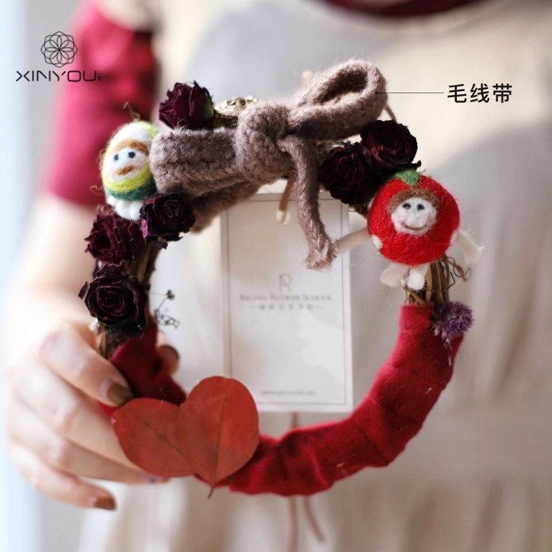 2cm韩国针织毛线带圣诞节装饰树蝴蝶结织带秋冬毛绒麻花编织丝带