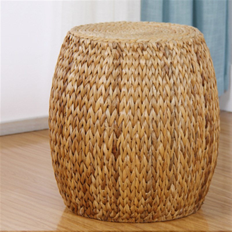 藤编凳子实木坐墩沙发凳家用板凳草编矮凳换鞋凳客厅餐桌凳墩子