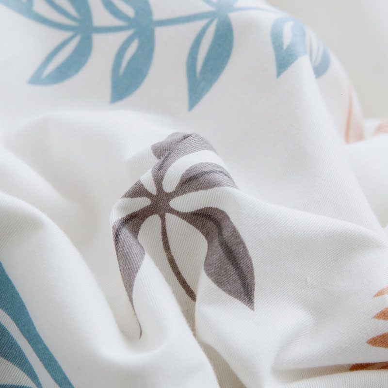 床上四件套裸睡亲肤纯棉一米五床100全棉用品床单被套薄款带床罩